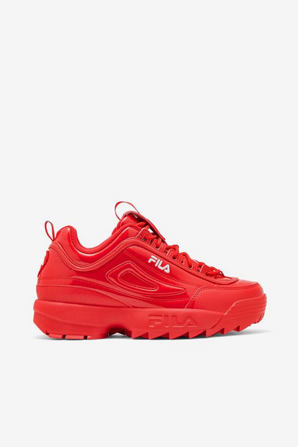 Fila Women's Disruptor 2 Heart Chunky Trainers Shoe - Red / Red / Red | UK-375UKPHZM